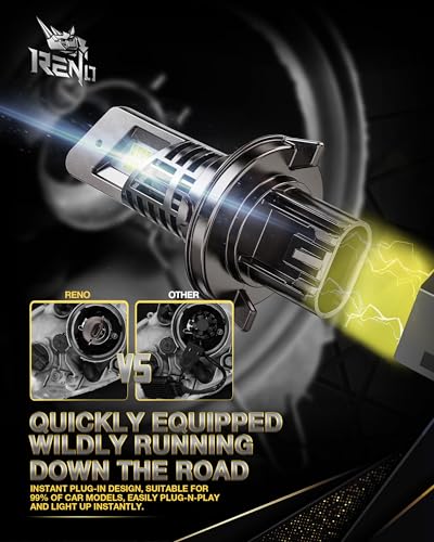 H13 Bulb 9008 Fog Bulb 800% Brighter High Speed Fan 6500K (H13)