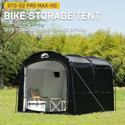 Bike Storage Shed Tent (7.3x8.2x6.4ft for 8-10 Bikes)