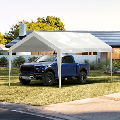 Carport Replacement Canopy Cover 10 x 20 ft (White / 10x20ft)