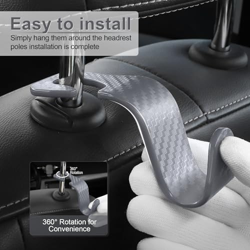 Car Purse Hook (Gray-CF)
