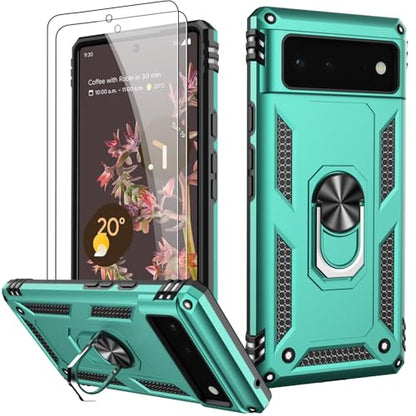 for Google Pixel 6 Case with Screen Protector (Teal / Google Pixel 6)