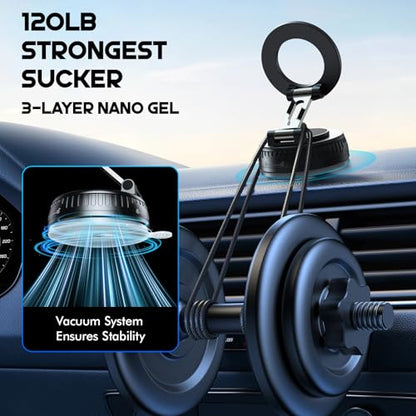 Magnetic Car Phone Holder for MagSafe (Carbon Fiber)