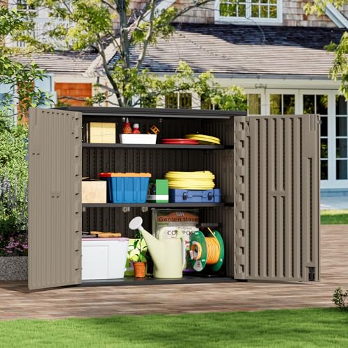 Outdoor Storage Shed 37 Cu.Ft (Shallow Brown / 37 Cu.ft)