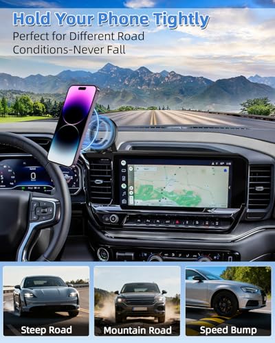 Car Phone Holder for 2022 (Silverado 1500/GMC Sierra 1500 2022-2026 / Magsafe)