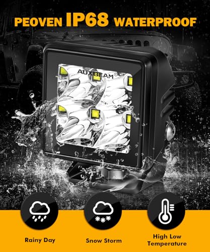 Pod Lights 2 Inch White Spot Beam Offroad LED Cube (2 Inch White Led Light Pod（ZD000811-VE）)