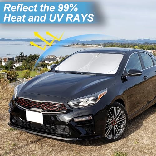 Windshield Sunshade for Kia Forte 2019 (Fit Kia Forte 19-25)