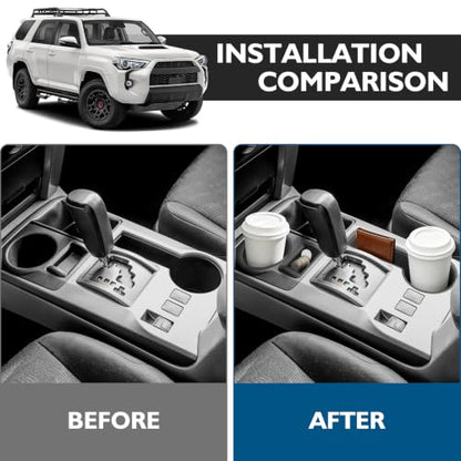 3PCS Cup Holder Insert Compatible with Toyota 4Runner 2010 (For 2010-2024 4Runner (3PCS))