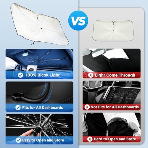 2026 Upgraded Windshield Sun Shade Umbrella [7 (M-57x31IN)