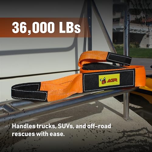 Recovery Tow Strap 3.5 x 20 ft (Recovery Tow Strap 3.5" x 20ft 36,000 lbs (Orange) / Straps)