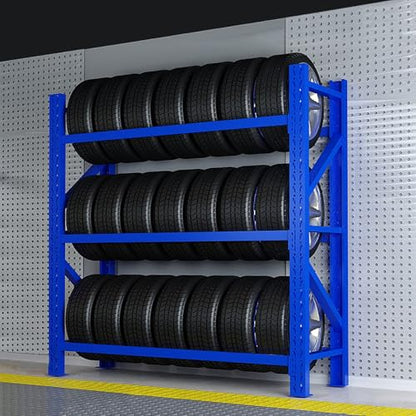 Adjustable Height Tire Storage Rack for Garage (59x19.6x78.7in)