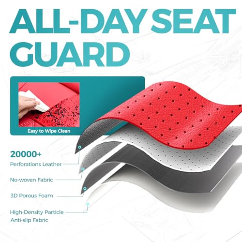Custom Seat Covers for Camry 2025 2026 Hybrid (Red / 2025-2026 Camry LE SE)