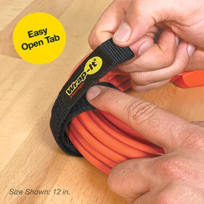 Quick Straps by Wrap (Black / 12" (12 Pack))