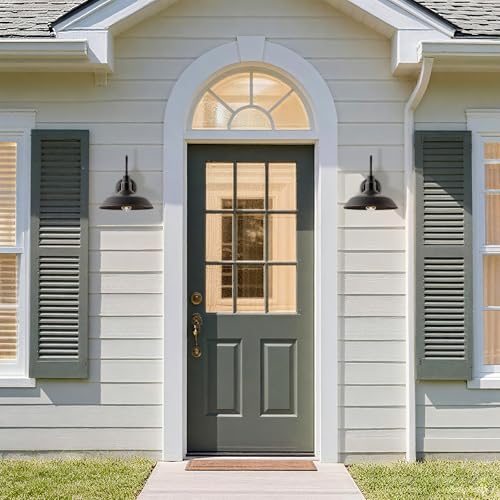 Gooseneck Outdoor Light Fixture (Bronze / 10" Dome)