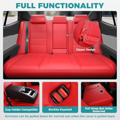 Custom Seat Covers for Camry 2025 2026 Hybrid (Red / 2025-2026 Camry LE SE)