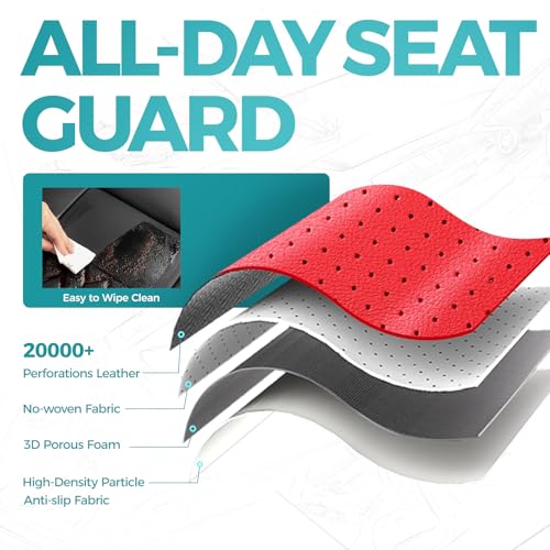 Custom Seat Covers for Toyota Camry 2012 (Red / 2012-2017 Camry L LE XLE)