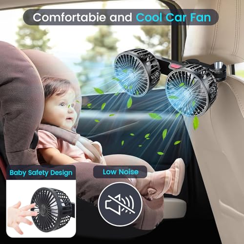 USB Car Cooling Fans for Backseat