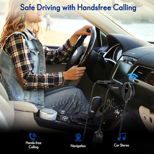 BK01 Bluetooth Car Kit (Magnet Mount Receiver with Ground Loop Noise Filter)