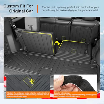 7 Seats Floor Mats Set Compatible with 2013