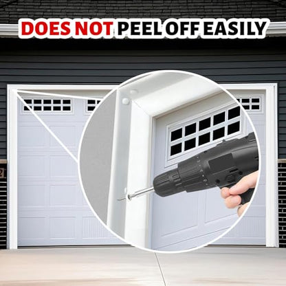 Garage Door Seal Top and Sides Seal Strip (White / 40FT)