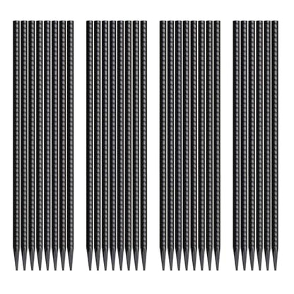 16 Inch Rebar Stakes 30 Pack Heavy Duty Ground Anchors with Chisel Point End Long Straight Steel Tent Stakes 3 (I-16"x3/8"-30pcs)