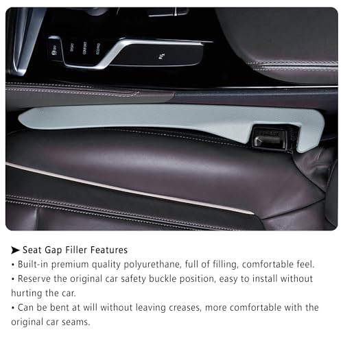 Car Seat Gap Filler 2 Pack (Gray/2pcs)