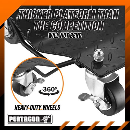 Car Wheel Dolly Set of 2 (Black / 2 Pack)