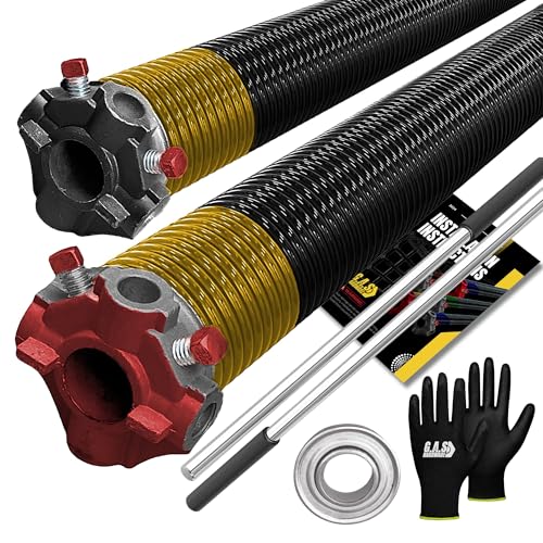 Garage Door Torsion Spring 250x1.75x33 Includes 1” Steel Bearing (250x1.75x33 / Pair)