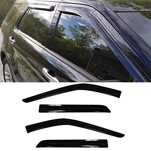 Window Visors Rain Guards for 2011 (11-19 Explorer (Dark Smoke))