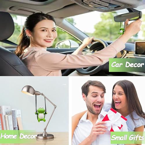 Swinging Frog Car Hanging Accessories Rear View Mirror Accessories Decor (Frog)