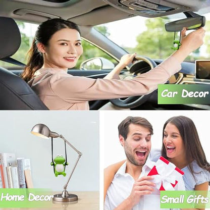 Swinging Frog Car Hanging Accessories Rear View Mirror Accessories Decor (Frog)