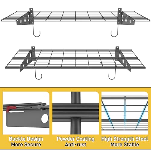 Garage Wall Shelves (Black)
