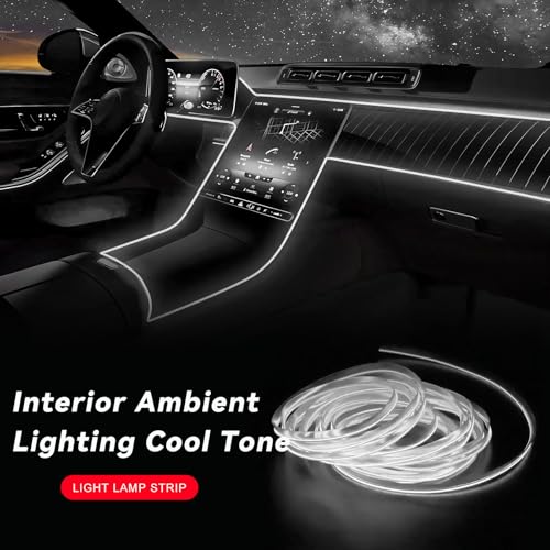 EL Wire Interior Car LED Strip Lights (White)
