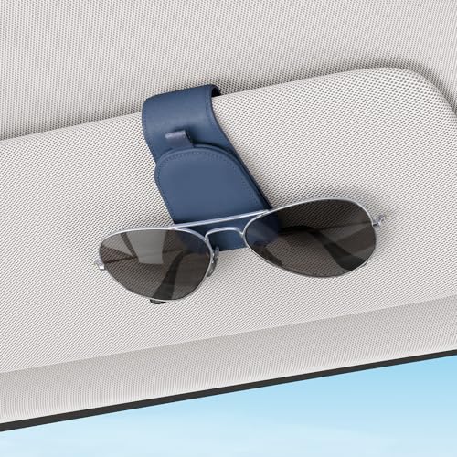 Magnetic Sunglass Holder for Car Visor (Blue)
