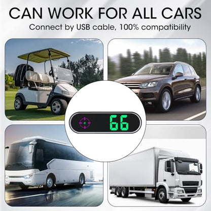 GPS Digital Speedometer for Car MPH (Colorful Digital Speedometer)