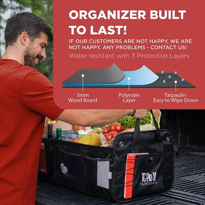 Car Trunk Organizer for SUV (ExtraLarge / Black)