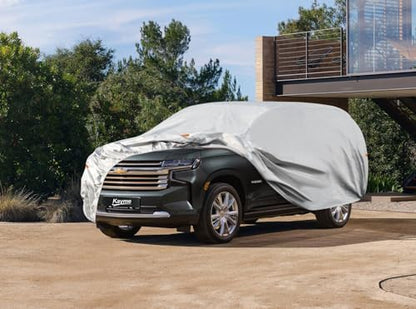 6 Layers Waterproof SUV Car Cover for Chevrolet Tahoe 2007 (LM-Silver / 19. Custom Fit Chevrolet Tahoe)