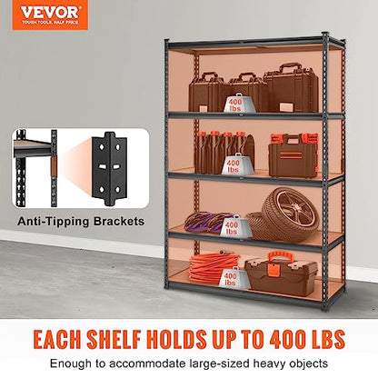 Storage Shelves 5 (18" D x 48" W x 72" H)
