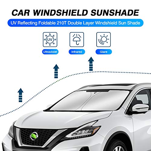 Custom Fit Windshield Sun Shade for Nissan Murano Accessories 2015 (FOR | Nissan Murano 2015-2024)