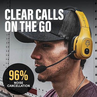 Storm Gold Wireless Trucker Bluetooth Headset with Mic (Gold / Storm Gold)