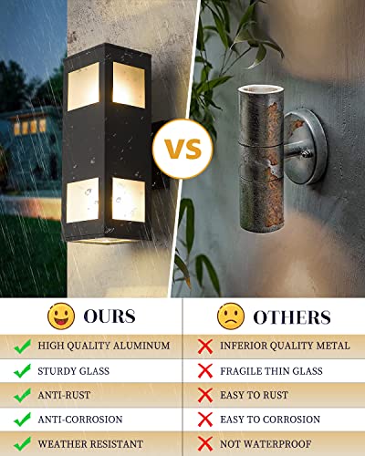 Porch Lights Outdoor Modern (Black/Modern 2 / 13inch (1 lamp))