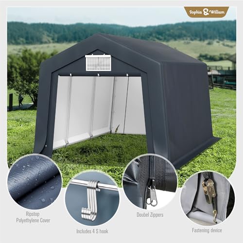 Carport Storage Shed 10x15 ft Portable