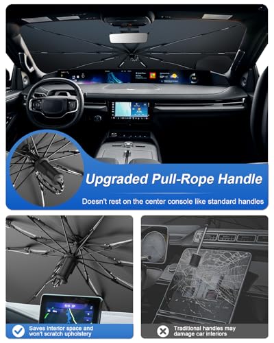 for 2026 2027 Lincoln Navigator Car Windshield Sun Shade Umbrella for 2025 (2025-2027 Navigator)