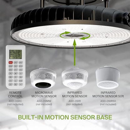 500W LED High Bay UFO Lighting (Black)