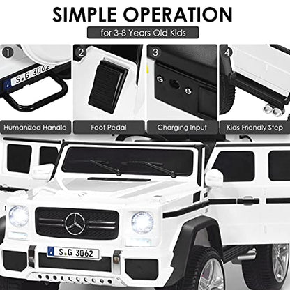 Ride on Car Licensed Mercedes (White)