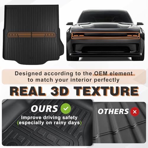 Floor Mats & Trunk Mat for 2026 2025 2024 Dodge Charger EV (Charger EV | 2024+)