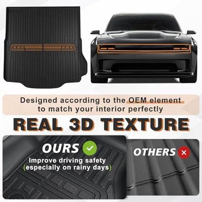 Floor Mats & Trunk Mat for 2026 2025 2024 Dodge Charger EV (Charger EV | 2024+)