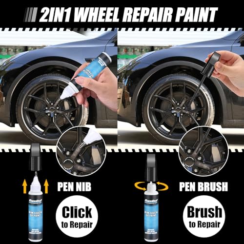 Matte Black Rim Touch Up Paint (Matte Black)
