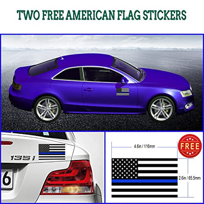American Flag License Plate Frames (Black - 2 Pack)