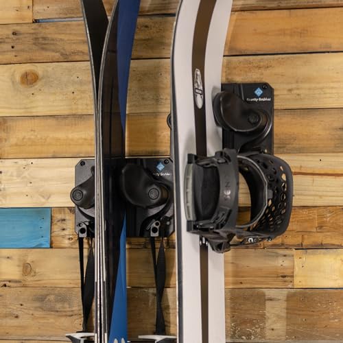 Ultimate Ski & Snowboard Wall Storage Rack (Black / Two Pack)