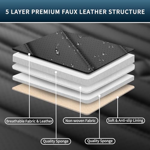 Car Seat Covers Full Set (Light-Black / Front Pair)